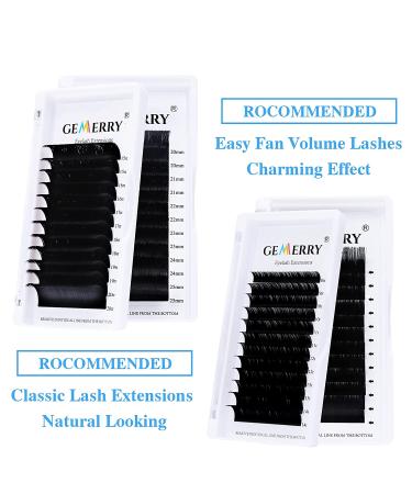 2D-8D Green-C 8-14mm Volume Lash Extensions | Rapid Fanning Russian Volume Lashes by GEMERRY - Buy Online on GoSupps.com