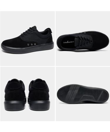 OrthoComfoot Men's Fashion Sneakers | Arch Support Shoes for Plantar Fasciitis | Orthopedic Casual Shoes for Achilles Tendonitis | Flat Feet Relief | 10 W1-Black - Buy Online on GoSupps.com