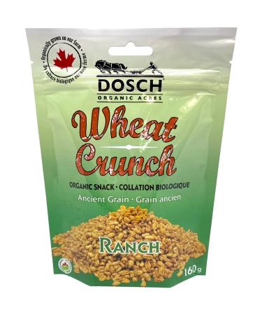 Wheat Crunch (Ranch Organic Vegan Nut Free Snack 160g Pkg 12) Ranch 160 g (Pack of 12)