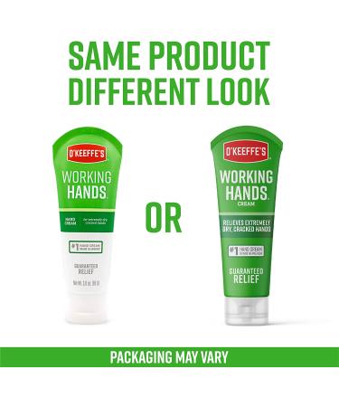 O'Keeffe's Working Hands Hand Cream 3 oz Tube (Pack of 2) - Relieves and Repairs Extremely Dry Hands - Buy Online on GoSupps.com