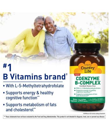 Country Life Coenzyme B-Complex 240 Vegan Capsules | Energy & Immune Support - Buy Online on GoSupps.com