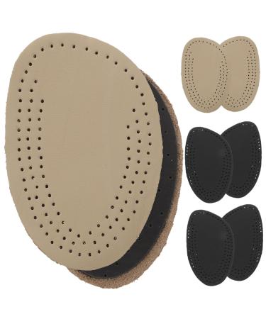 4 Pairs Forefoot pad Adhesive Foot Insert Metatarsal Pads Forefoot Shoe Inserts Ball of Foot Heel pad Leather Cushion for Heels Women Anti Pads Spherical High Heel Men and Women