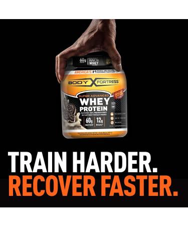 Body Fortress Super Advanced Whey Protein Powder - Cookies N' Cr me 1.78 lbs with Immune Support (Vitamins C & D + Zinc) - Cookies & Cream Flavor - Buy Online on GoSupps.com