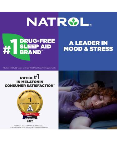Natrol Melatonin Advanced Sleep Tablets with Vitamin B6 - Fall Asleep Faster, Stay Asleep Longer - 10mg, 60 Count - 2-Layer Controlled Release - 100% Drug-Free - Buy Online on GoSupps.com