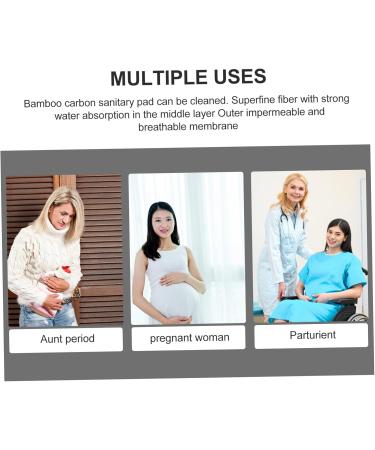 Shop Minkissy 18-Part Eco-Friendly Cloth Set: Diaper Inserts Bamboo Menstrual Pads & Reusable Towels - Washable Carbon Fiber - Buy Online on GoSupps.com