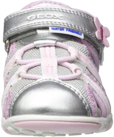 Geox Baby Girl's Sandal Agasim - Silver Pink | Size 7.5 UK Child - Buy Online on GoSupps.com