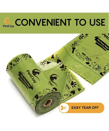 Petclay Biodegradable Dog Poop Bags - 225 Leak Proof & Thick Waste Bags - Buy Online on GoSupps.com