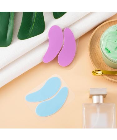Joez Wonderful Under Eye Patches - Reusable Silicone Eye Masks for Wrinkle Reduction & Fine Line Care (2 Pairs - Blue & Purple - Buy Online on GoSupps.com