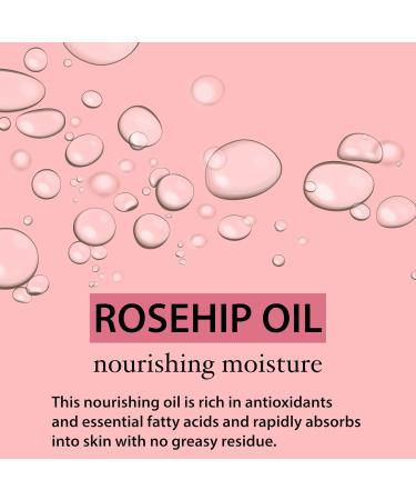 USDA Organic Rosehip Oil for Face - Unrefined & Cold Pressed Essential Oil - 100% Pure Nourishment for Skin & Hair - 1 Oz - Buy Online on GoSupps.com