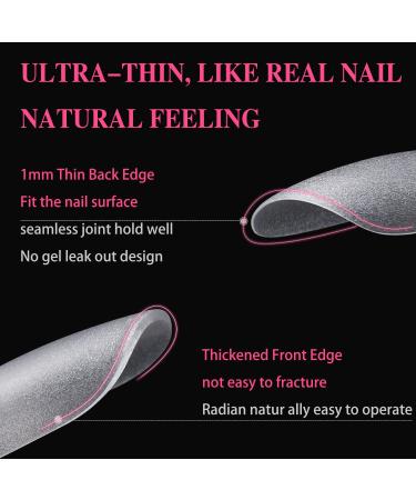 Short Coffin Nail Tips 420pcs | Etercycle Upgraded Double-sided Matte Gel Tips for Nail Extensions | Full Cover Acrylic False Nails | Home DIY Nail Salon | 15 Sizes with Box - Buy Online on GoSupps.com