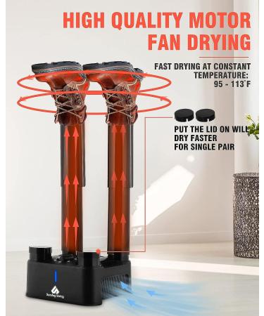 Sunday Living Boot Dryer with Heat Blower - Electric Shoe Dryer with 3-Hour Timer and Overheat Protection | Quick Drying and Quiet - Buy Online on GoSupps.com