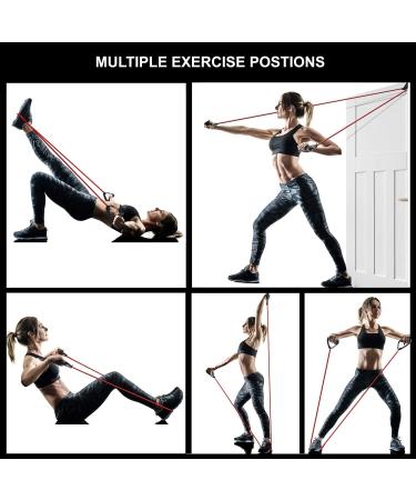 Resistance Band with Handles + Door Anchor & Exercise Guide | Heavy Strength Tubes for Women/Men | Stretch Resistant Bands - Buy Online on GoSupps.com