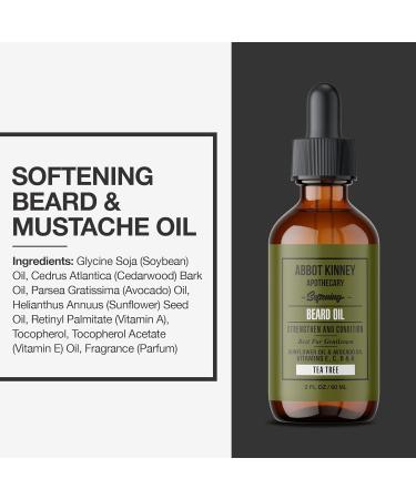 Softening Beard Oil - Strengthen & Condition with Natural Oils | Tea Tree - 2 oz - Buy Online on GoSupps.com