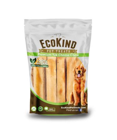 EcoKind Pet Treats Premium Gold Yak Chews | All Natural Himalayan Yak Cheese Dog Chews for Small to Large Dogs | Keeps Dogs Busy & Enjoying, Indoors & Outdoor Use 1 lb. Bag