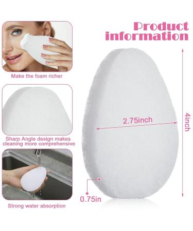 20 Piece Facial Sponge Set - Daily Deep Cleansing Exfoliating Pads for Skin Dirt and Makeup Removal - Plant Fiber, Reusable, Natural Cleaning Tool for Normal to Oily Skin - Buy Online on GoSupps.com