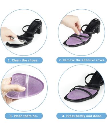 Beautulip Metatarsal Pads for Women - Anti-Sliding Cushions for Open Toe Shoes - 3-Pair Set in Lilac - Buy Online on GoSupps.com