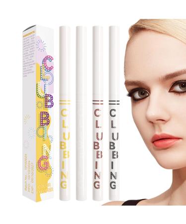 Jingmiger Eye Pencil 4 Waterproof & Smudge-Proof Makeup Pens - Gel Eyeliner Pens for Women's Eye Makeup - For Christmas Work Sports Outdoors Travel Evening Women and Girls