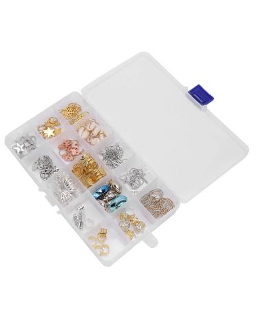 Shop DIY Hair Braid Rings - Snowflake Leaves Pendant Dreadlocks Jewelry Accessories for Unique Hair Styles - Buy Online on GoSupps.com