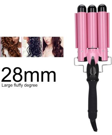 3 Barrel Curling Iron - Dual Voltage Ceramic Tourmaline Hair Waver & Crimper | International Shipping - Buy Online on GoSupps.com