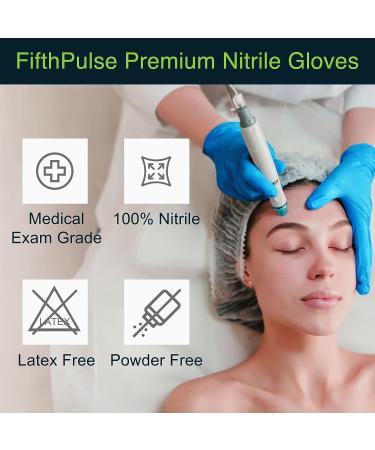 Blue Nitrile Disposable Gloves Medium 50 Count - Medical Grade Exam Gloves - Latex and Powder Free - Dental & Surgical Use - 3 Mil Thickness - Buy Online on GoSupps.com