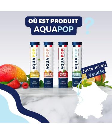AQUAPOP - Pastilles lectrolytes - Sans Sucres - Favorise l'hydratation et l' nergie - 20 Comprim s Min raux et Vitamines - Sport & Bien- tre (Menthe Douce) - Buy Online on GoSupps.com
