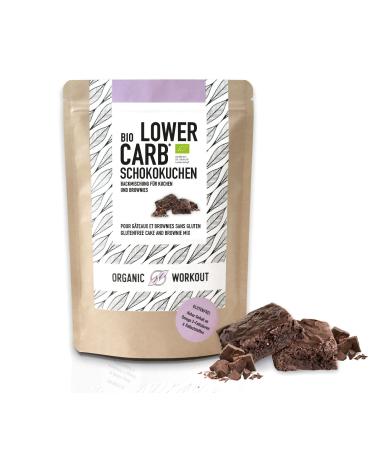Organic Low-Carb Chocolate Cake Mix 300g Gluten-Free Brownie Muffin Lactose-Free Soy-Free Keto Diet Without Added Sugars Organic Workout