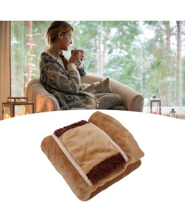 Buy Pssopp Heated Warm Scarf - Fast Heating USB Flannel Electric Blanket for Camping | Cozy Brown - International Shipping Available - Buy Online on GoSupps.com