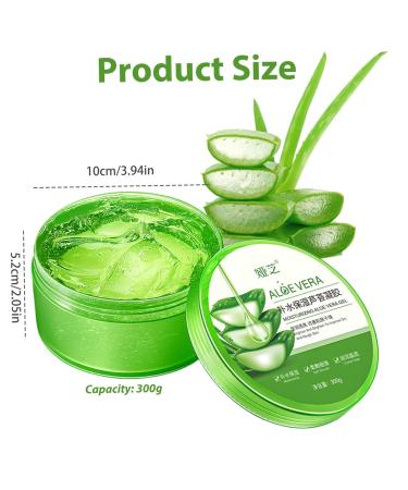 NIOMICO Aloe Vera Gel 300g Natural Aloe Gel Sun Relief Moisturizer Organic Vera for Face & Body Soft and Soothing Sensitive Skin Hydration - Buy Online on GoSupps.com