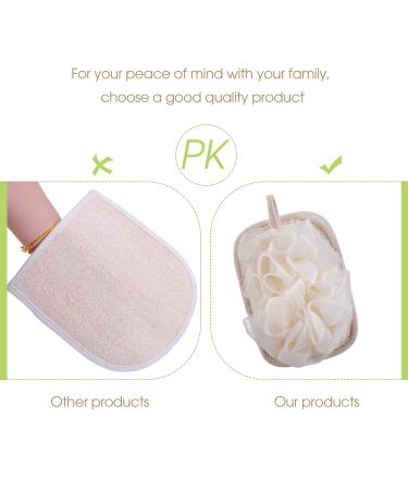 Mikimini Women's Bathroom Shoe & Bath Stools - 2-in-1 Luffa Scrub & Peeling Pad | Improved Design for Gentle Exfoliation | International Shipping - Buy Online on GoSupps.com