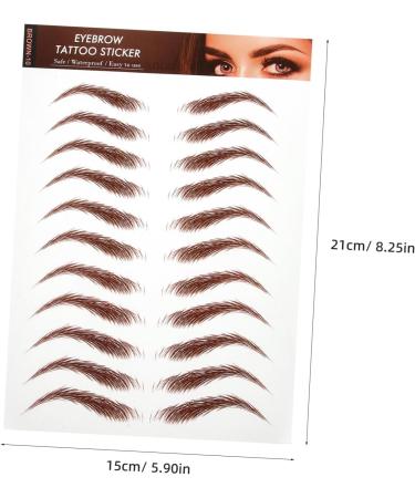 MUSISALY 5 Sheets Eyebrow Stickers Eyebrows Makeup Sticker Peel off Eyebrow Sticker Eyebrow Waterproof - Buy Online on GoSupps.com