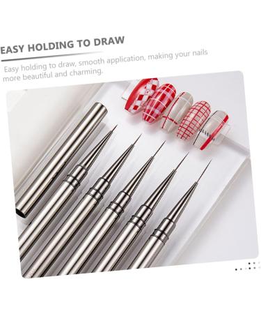 Mikinona Nail Art Drawing Pen Nail Painting Brush Nail Art Pen Manicure Tools Nail Design Brush Nail Pens Nail Art Liner Pens Nails Brush Pen Manicure Drawing Tool Thin Nail Art Brush 18x1cm As Shown - Buy Online on GoSupps.com