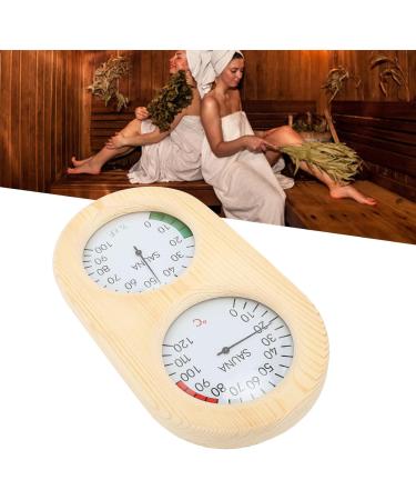 Sauna Thermometer Hygrometer 2 in 1 | Wall-Mounted Hygrothermograph for Perfect Temperature & Humidity | Premium Sauna Equipment & Wooden Accessories - Buy Online on GoSupps.com