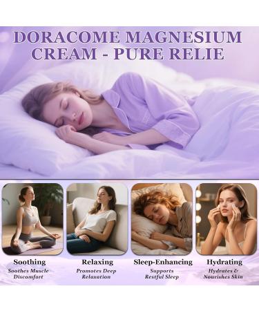 KUNAL 2 PCS Natural Magnesium Cream Nighttime Magnesium Lotion for Pain and Leg Cramps Magnesium Body Butter Relaxing Soothing & Moisturizing for Legs Calves & Feet - Buy Online on GoSupps.com