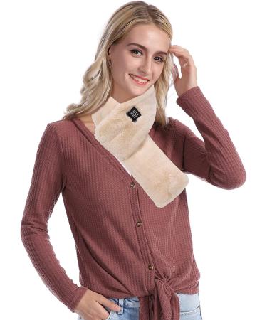 USB Heated Scarf & Neck Pillow | Adjustable Warming Neck Wrap for Pain Relief | Removable Plush Neck Heating Scarf - Buy Online on GoSupps.com