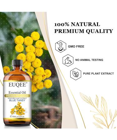EUQEE Blue Tansy Essential Oil 118ml - Pure Natural Aromatherapy Oil for Diffusers, Home Humidifiers, Relaxation - 1 Pack - Buy Online on GoSupps.com