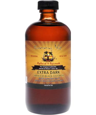 Sunny Isle Extra Dark Black Castor Oil 8oz & Beard Oil 4oz (SET OF 2) - Buy Online on GoSupps.com