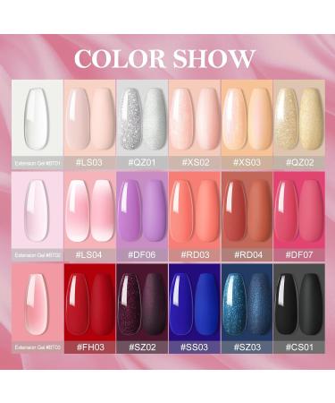 PEACECOLOR Gel Nail Kits Full Set for Beginners 15 PCS Nail Polish with 36W Lamp Kit Nail Gel Builder 10ML with Nail File Machine Basic Gel Extensions Nail Art Design Kit - Buy Online on GoSupps.com