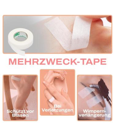 Shop P-Beauty 3x Elastic Tape - White | Hypoallergenic Latex-Free Eyelash Extension & Medical Tape (1.25cm x 9.14m) - 3 Pieces Pack - Buy Online on GoSupps.com
