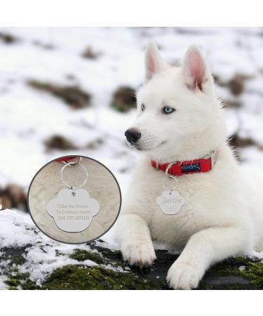 Personalized Engraved Dog Tags | Custom Stainless Steel Pet ID Badges for Dogs & Cats - Various Shapes & Styles - Buy Online on GoSupps.com