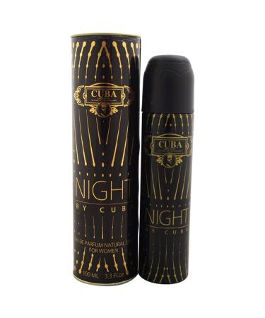 Cuba Women's Eau de Parfum Spray Night 3.3 Ounce