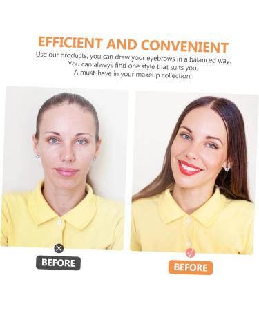 Balacoo 72pcs Eyebrow Stickers Girls Suit Brow Shaping Stencils Beauty Salon Supplies Miss Disposable Ruler - Buy Online on GoSupps.com