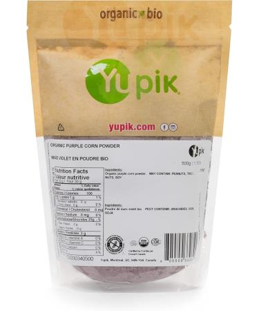 ORGANIC PURPLE CORN POWDER- 500G Gluten-free Vegan Non-GMO - Buy Online on GoSupps.com