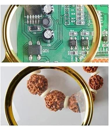 Portable Magnifiers 10X Metal Engrave Flower Handheld Magnifier Optical Lens Detachable Reading Loupe Full of Stars - Buy Online on GoSupps.com