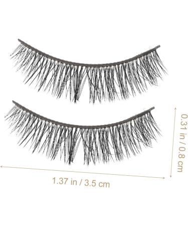 FRCOLOR 5 Pairs Short False Eyelashes Manga False Eyelashes Magnetic Makeup False Lashes 3d Penne Manual 1 count (Pack of 1) Black 3 - Buy Online on GoSupps.com
