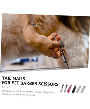 Minkissy Stainless Steel Scissors Set - Decorative Cock Nail & Tail Nail Accessories for Pet Grooming | Durable & Stylish 6-Piece Scissors - Buy Online on GoSupps.com