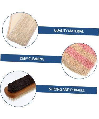 Healvian 4 Pcs Bath Brush Kit - Shower Brush Set for Body Cleaning, Loofah Glove, Cellulite Back Scrub Towel - Spa Brushes for Showering and Bathing - Buy Online on GoSupps.com