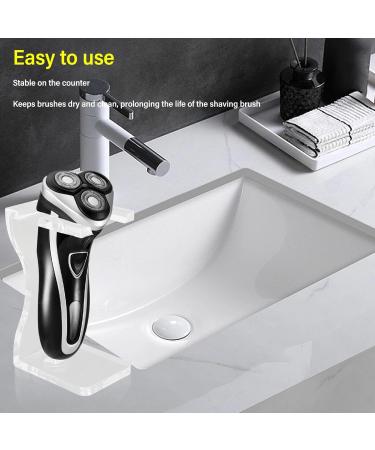 Acrylic Beard Brush Holder - Multipurpose Transparent Display Stand for Men | Space-Saving & Sturdy Construction - Buy Online on GoSupps.com
