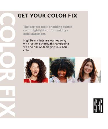 High Beams Intense Spray-On Hair Color - Silver - 2.7 Oz - Temporary Color Highlight for Streaking, Tipping, Frosting - Washes Out Easily - Pack of 1 - Buy Online on GoSupps.com