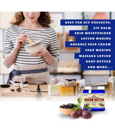 ANCIENT HEALTH REMEDIES Cosmetic Grade PURE KOKUM BUTTER JAR/BLOCK. Bulk Odor Free Alternative to Raw Soft Butters. Ideal Hard Base for DIY Balms Creams Candle and Hand Creams (INDIA) (8 OZJAR) - Buy Online on GoSupps.com