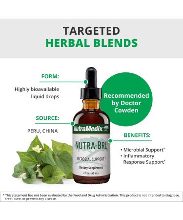 NutraMedix Nutra-BRL - Immune Support Supplement with Samento Bark Stevia Leaf and Banderilla Bark for Immune Defense + Microbial Support (4 oz) - Buy Online on GoSupps.com